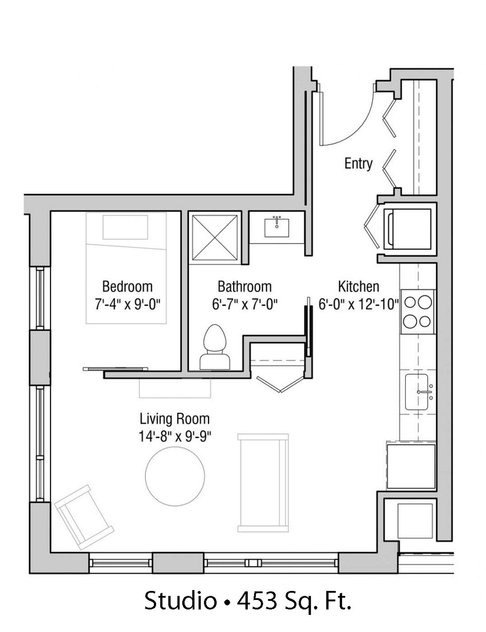 Quarter Row at the Yards Apartments Madison Campus & Downtown Apartments